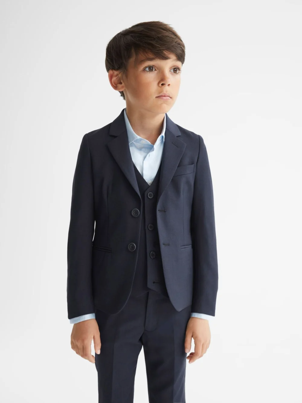 Reiss Navy 4-9 yrs Modern Fit Mixer Blazer