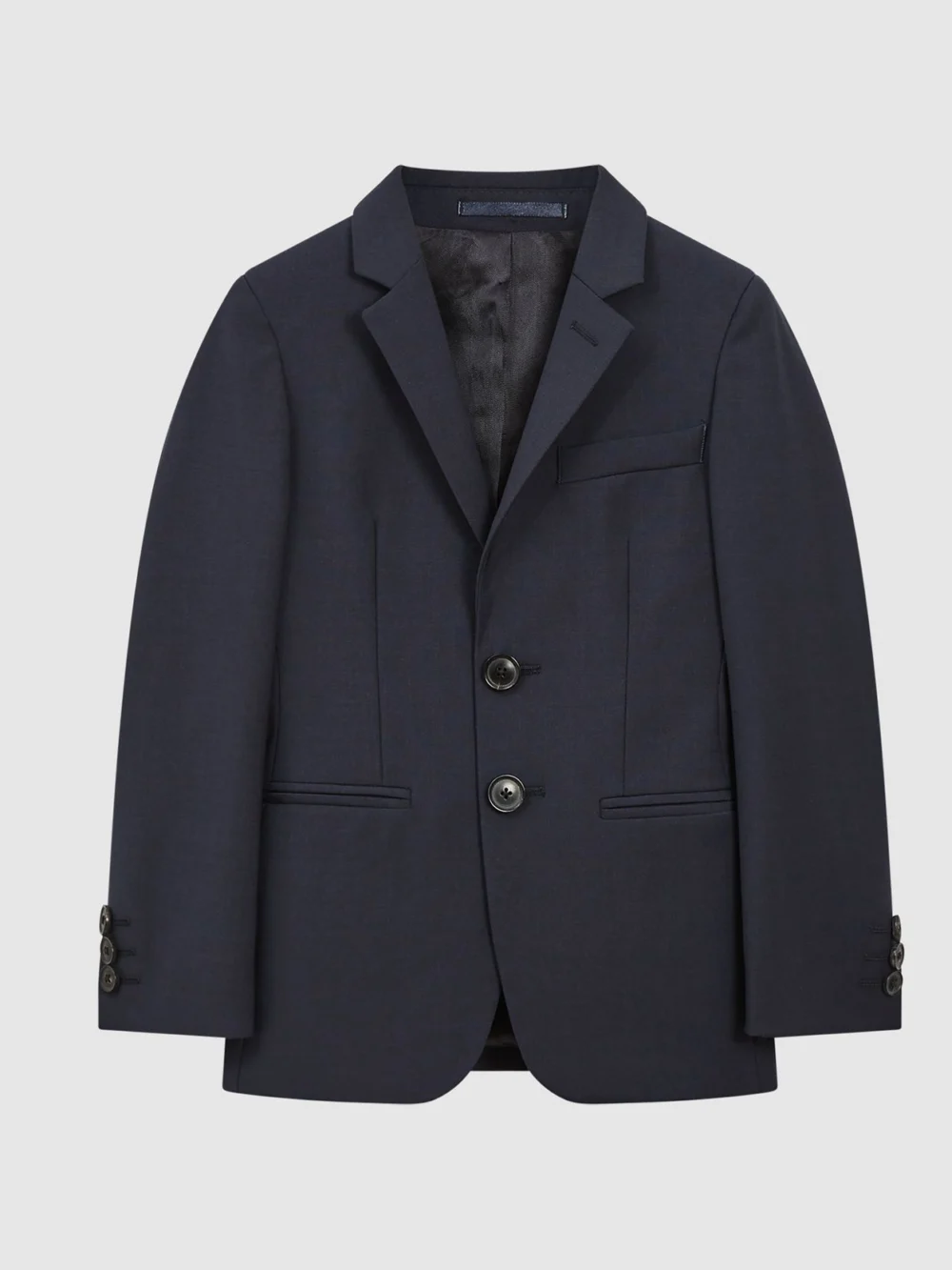 Reiss Navy 4-9 yrs Modern Fit Mixer Blazer, view 2