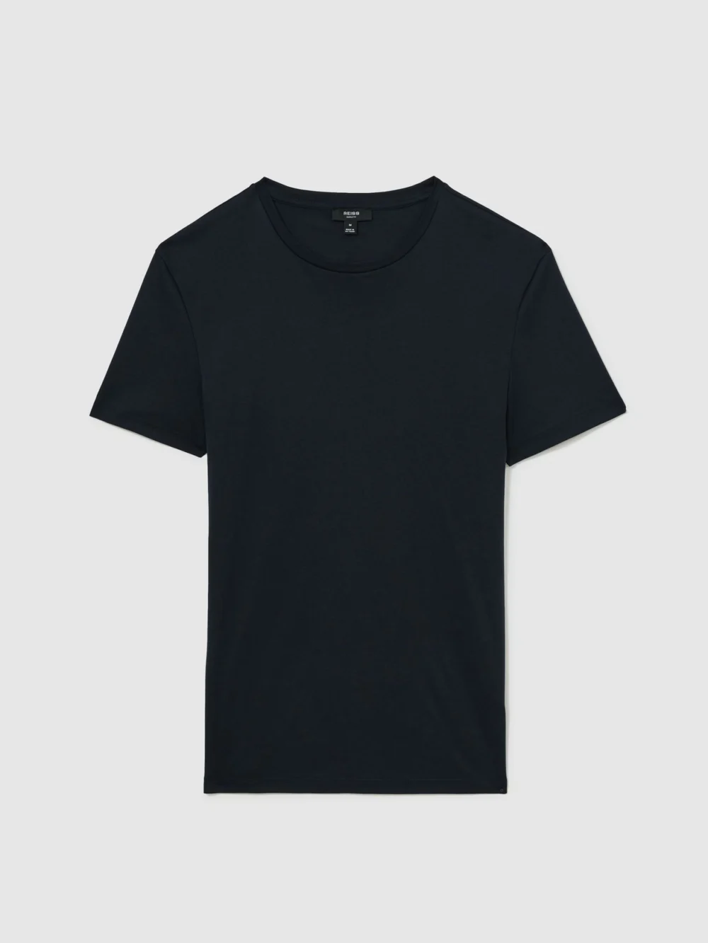 Reiss Navy Air-water Cotton Muscle-fit T-shirt, view 2