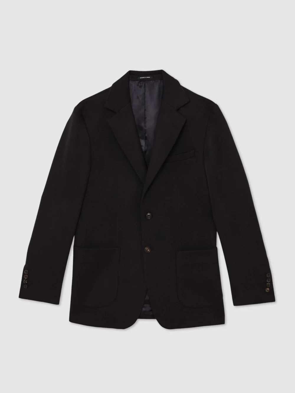 Reiss Navy Atelier Cashmere Single-breasted Blazer Tailored-fit, view 2