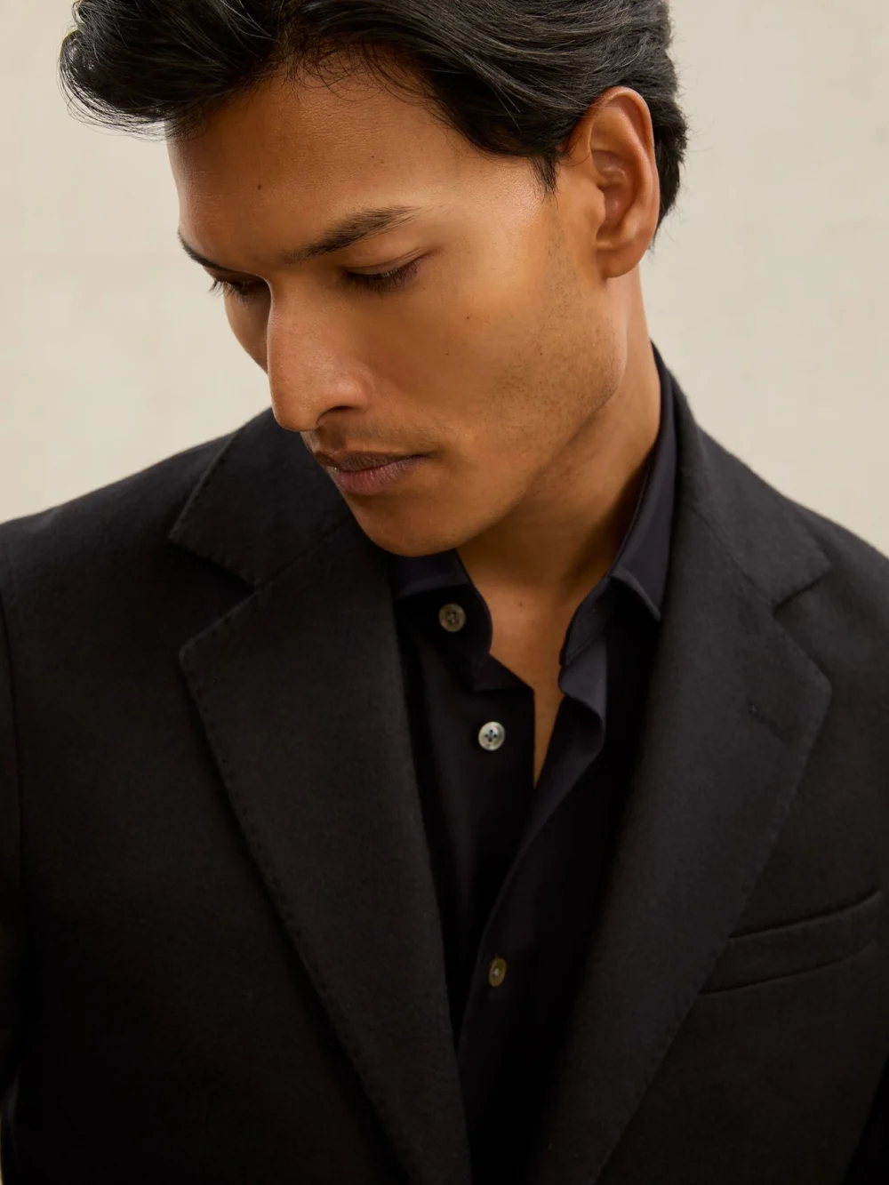 Reiss Navy Atelier Cashmere Single-breasted Blazer Tailored-fit, view 4