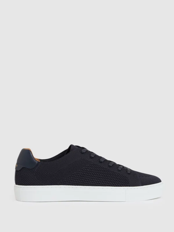 Reiss Navy Finleyted Low-top Trainers