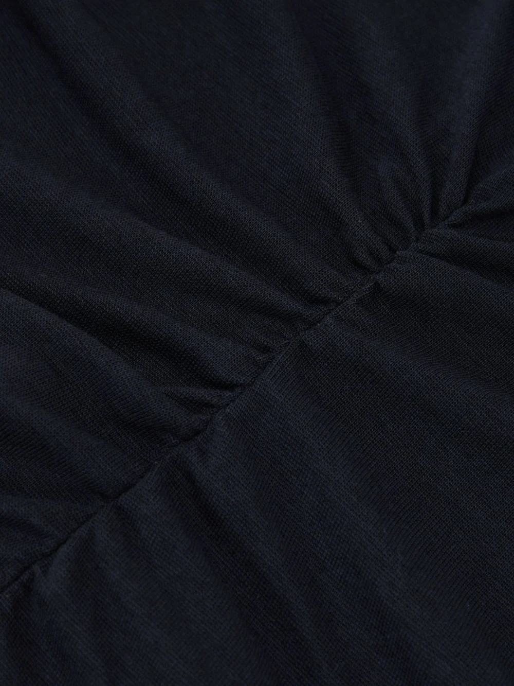 Reiss Navy Funnel-neck Jersey-knit Vest with Wool, view 4