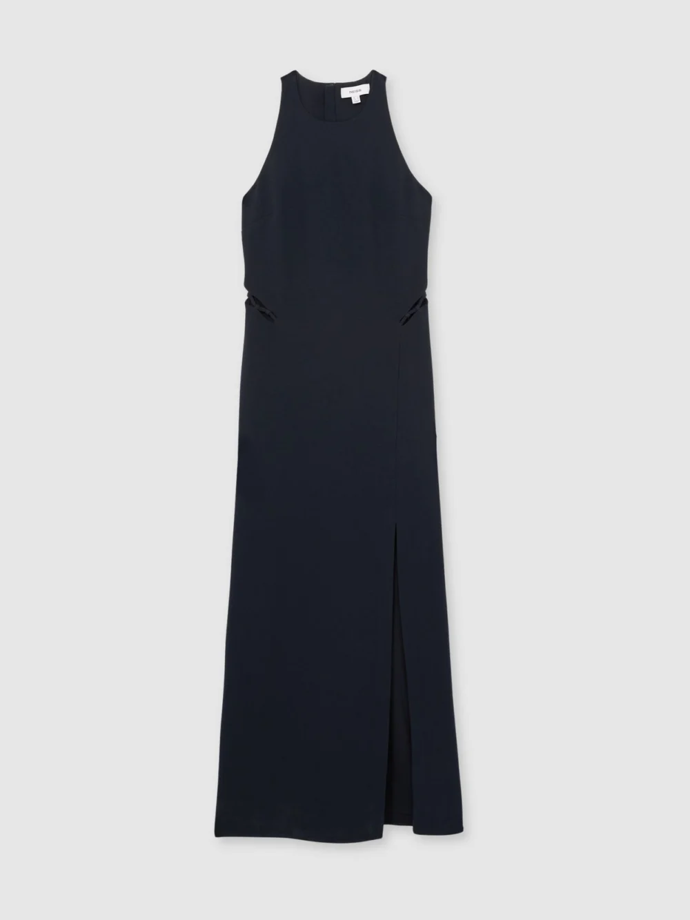 Reiss Navy Ladder Trim Sleeveless Maxi Dress, view 2