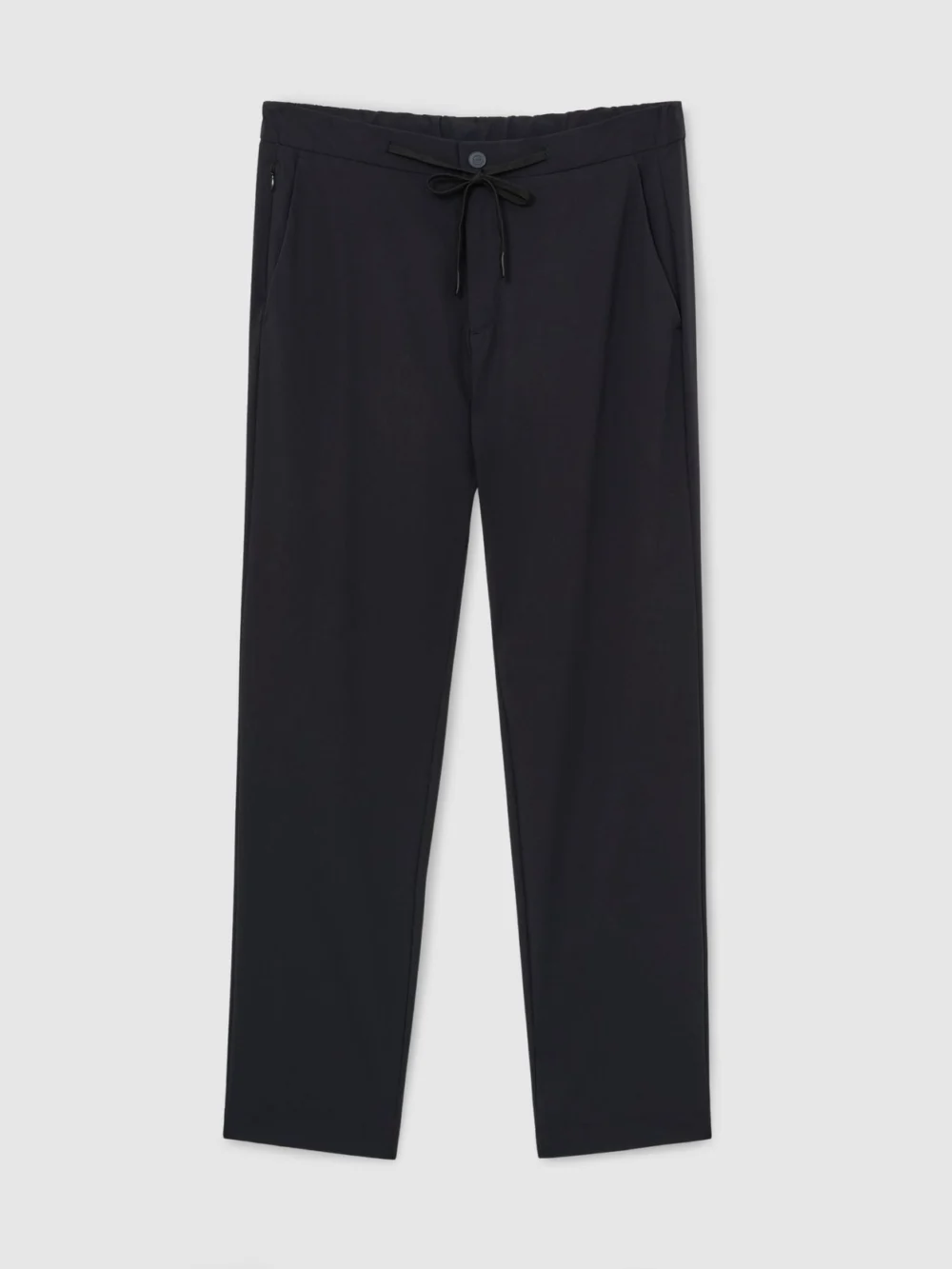 Reiss Navy R-flex Technical Stretch Drawstring Trousers Tailored-fit, view 2