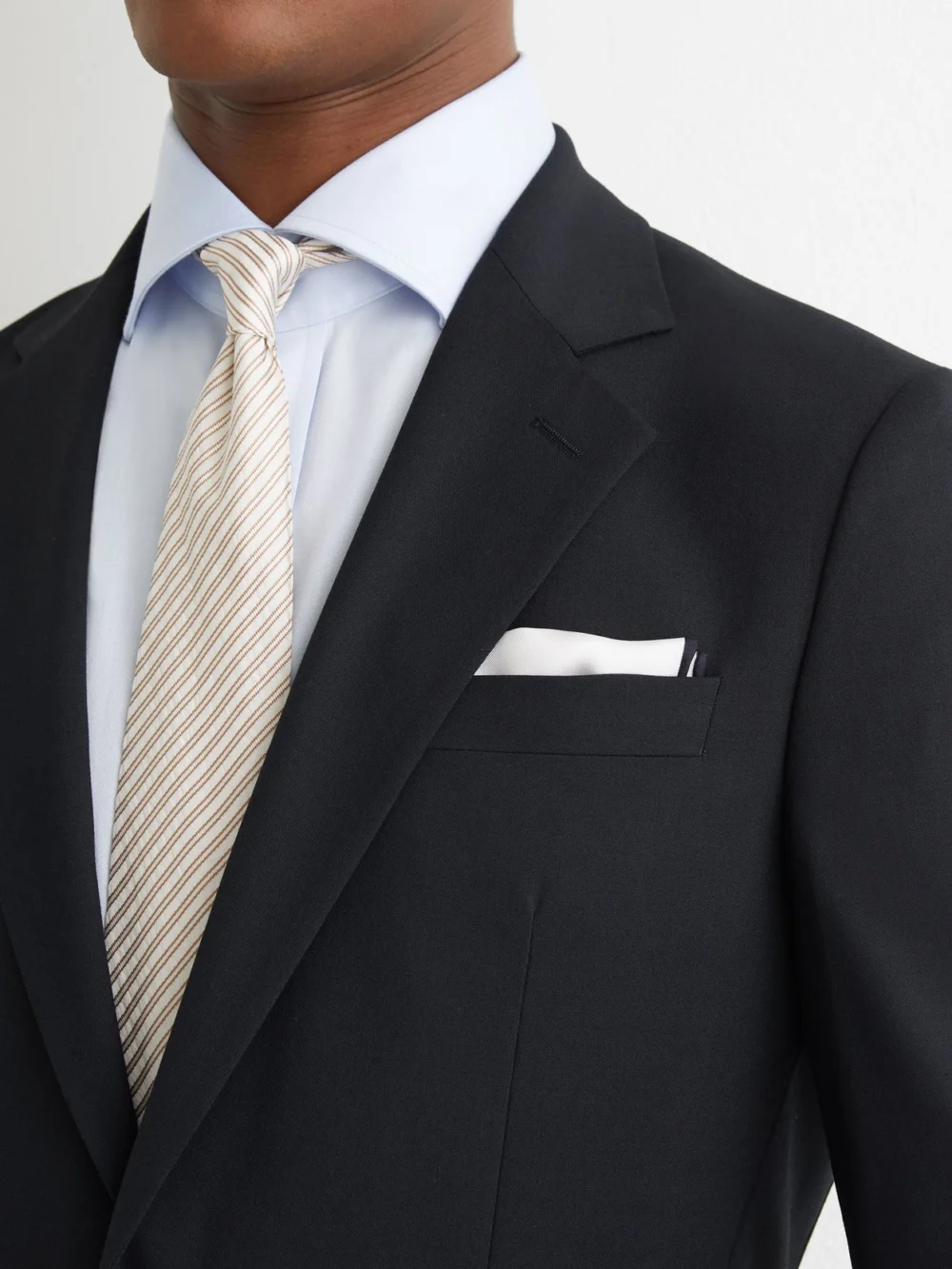 Reiss Navy Tailored Fit Single-breasted Suit Blazer, view 4