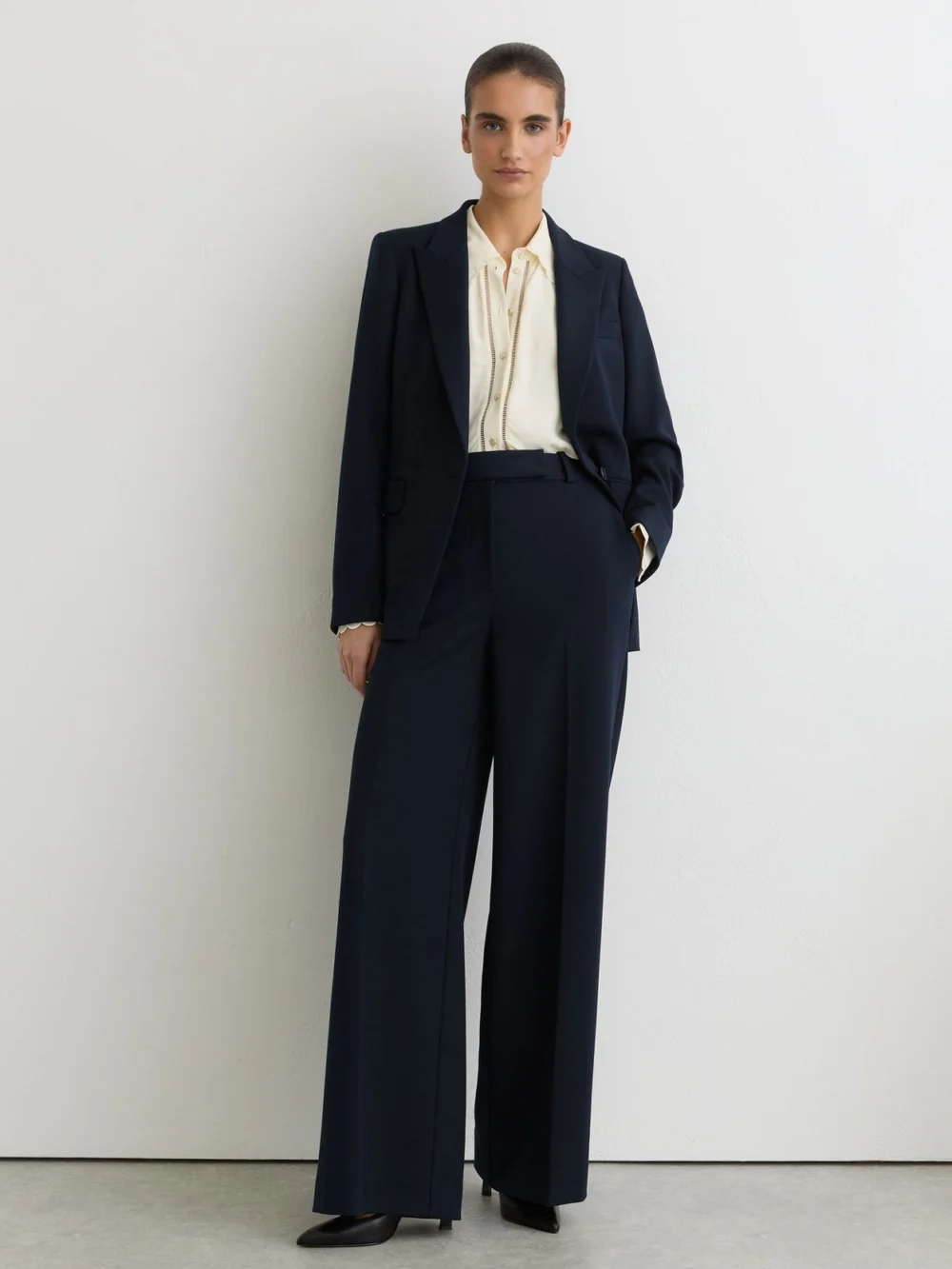Reiss Navy Tall Tailored Single Breasted Suit Blazer, view 3