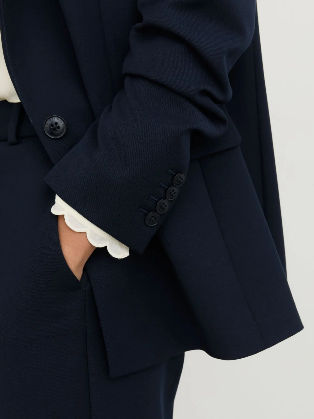 Reiss Navy Tall Tailored Single Breasted Suit Blazer, view 4