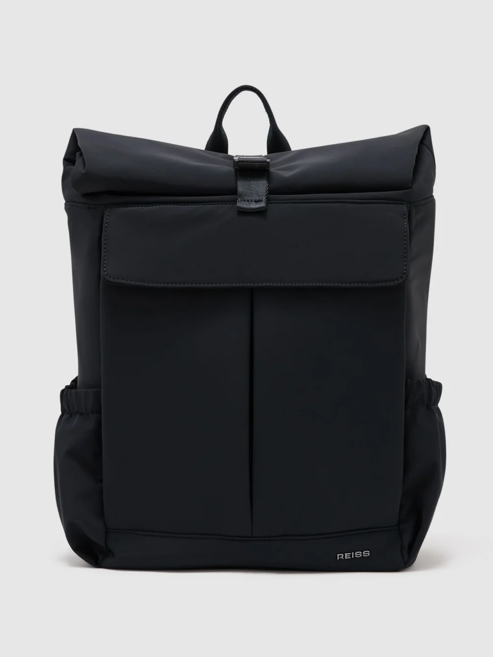 Reiss Navy Technical Roll-top Backpack,