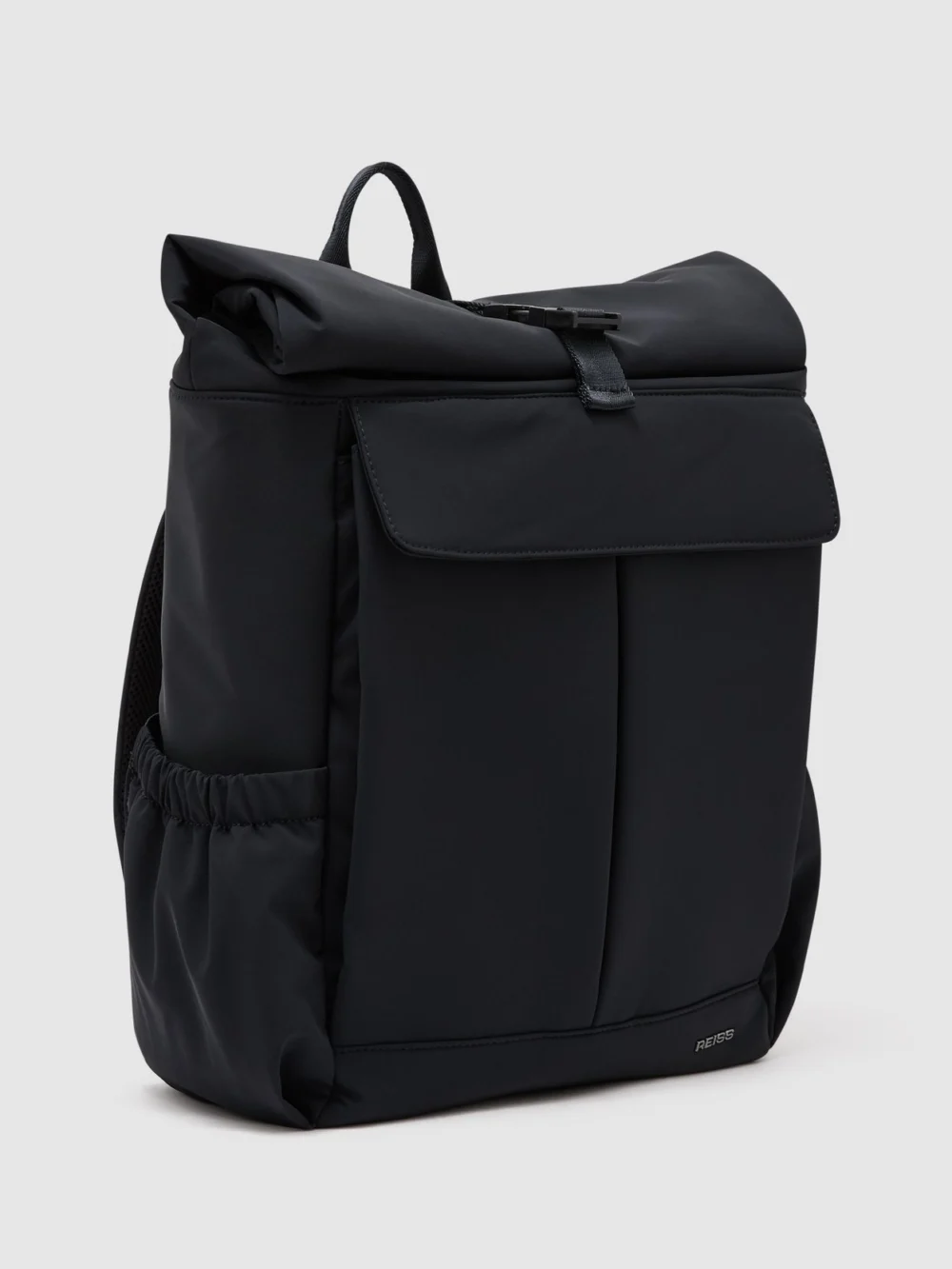 Reiss Navy Technical Roll-top Backpack,, view 3