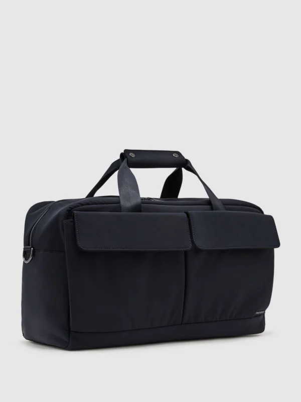 Reiss Navy Technical Twin-pocket Duffle Bag,
