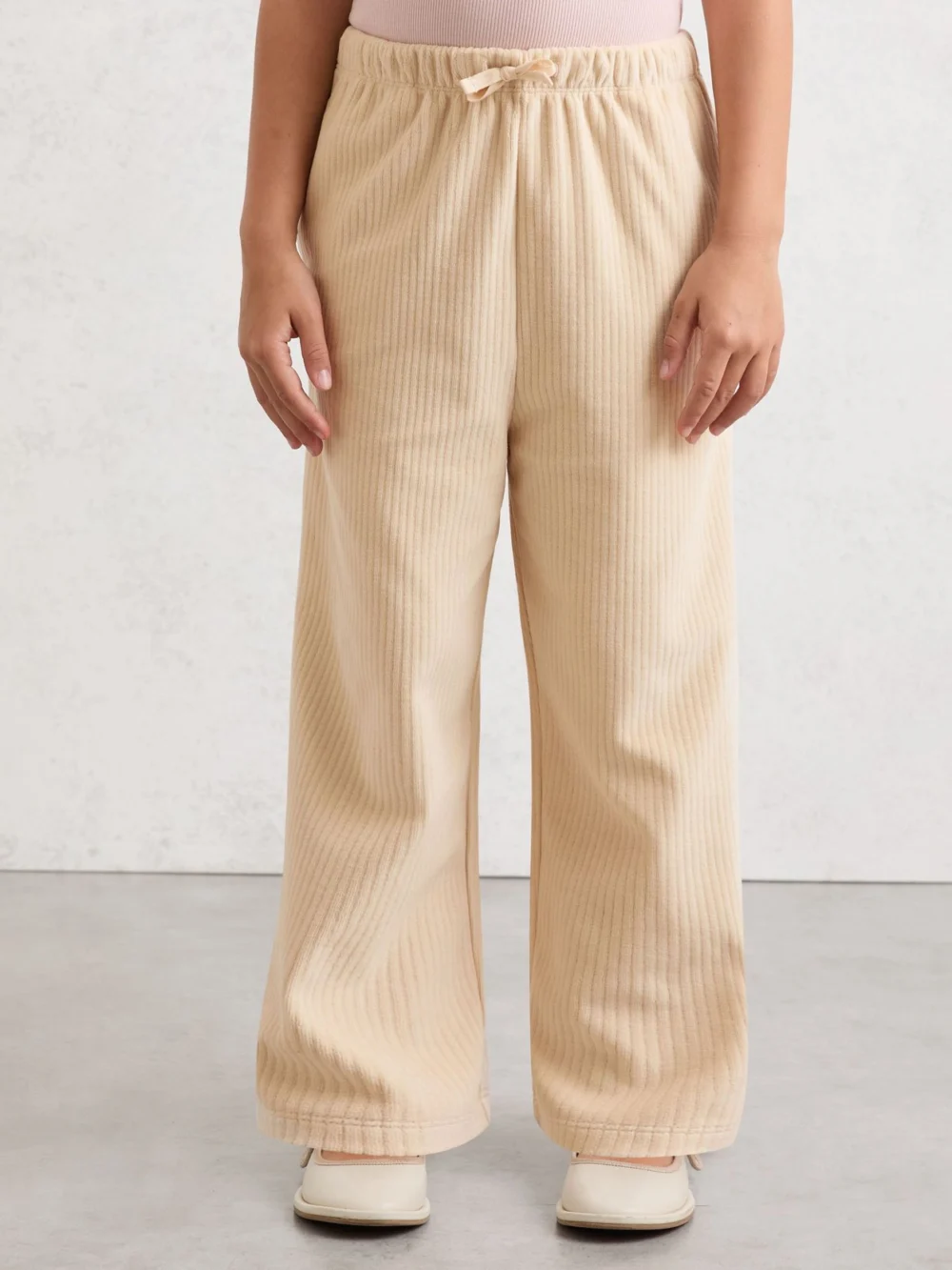 Reiss Neutral 13-14 yrs Corduroy Drawstring Trousers,, view 3