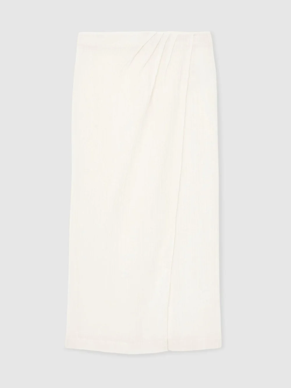 Reiss Neutral Cotton-blend Gauze Wrap Beach Skirt, view 2