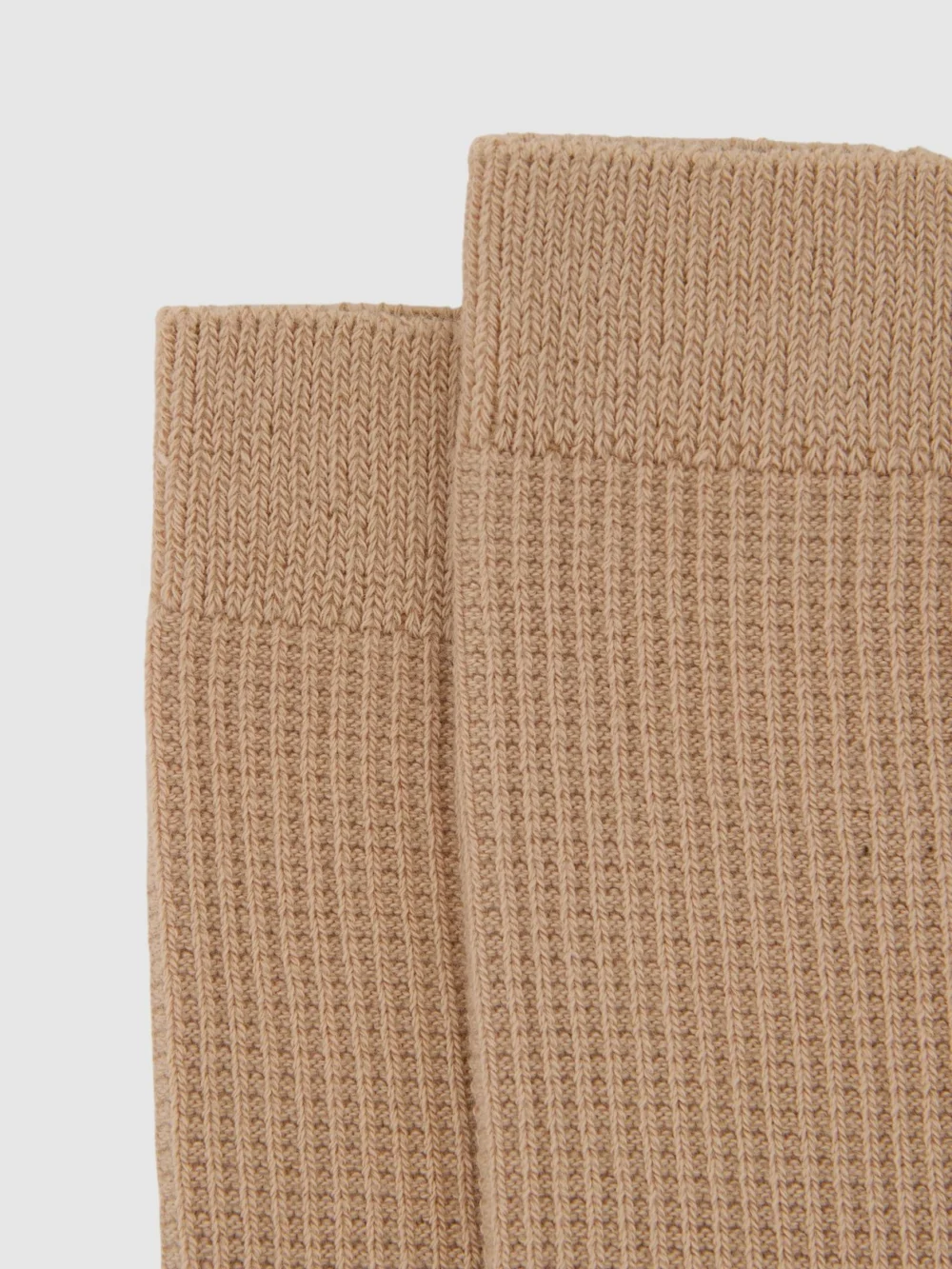 Reiss Neutral Cotton-blend Textured Socks, view 3
