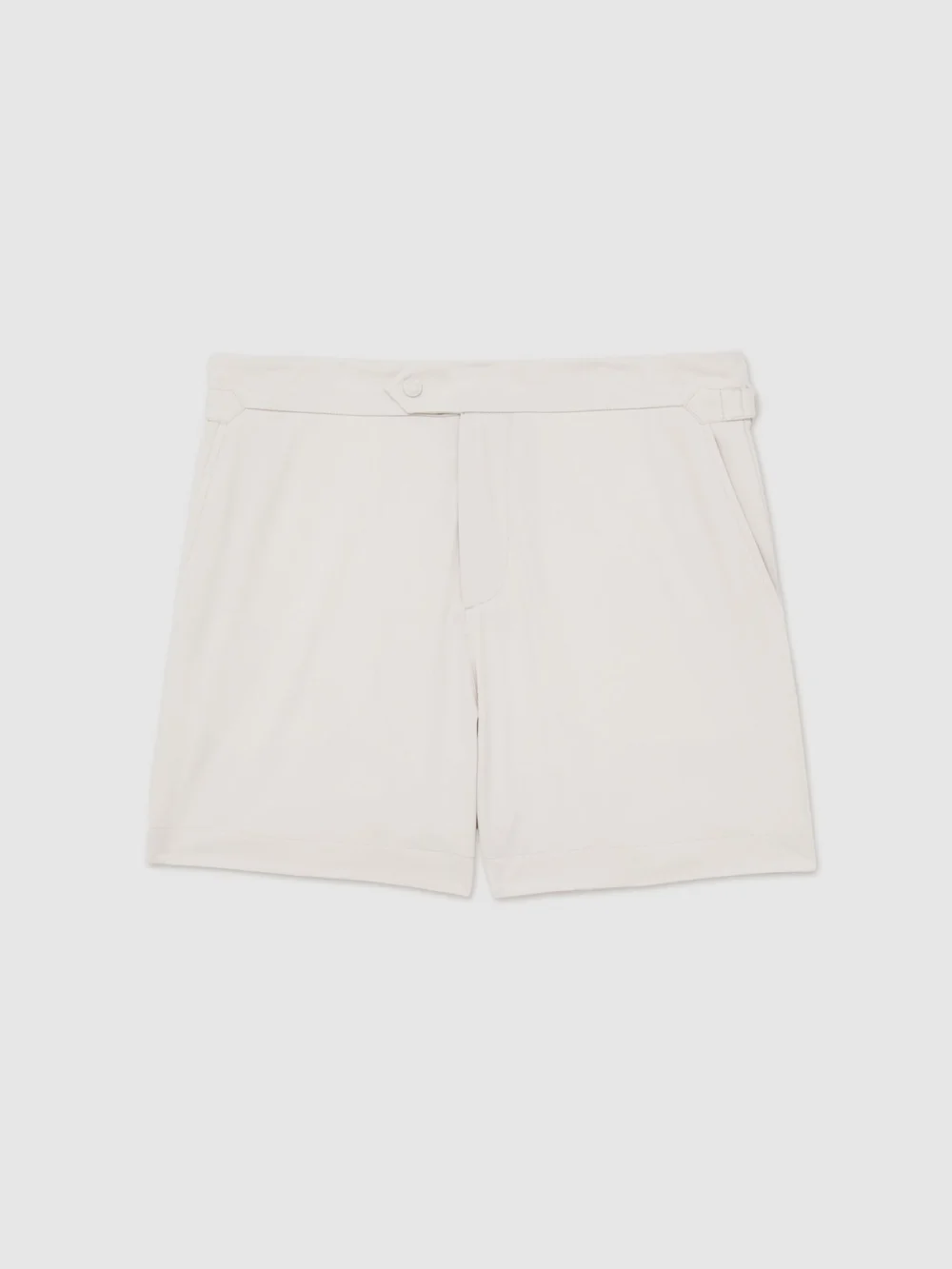 Reiss Off White Side-adjuster Swim Shorts, view 2
