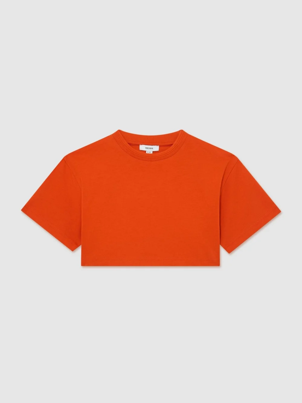Reiss Orange 3-9 yrs Cotton Relaxed Cropped T-shirt