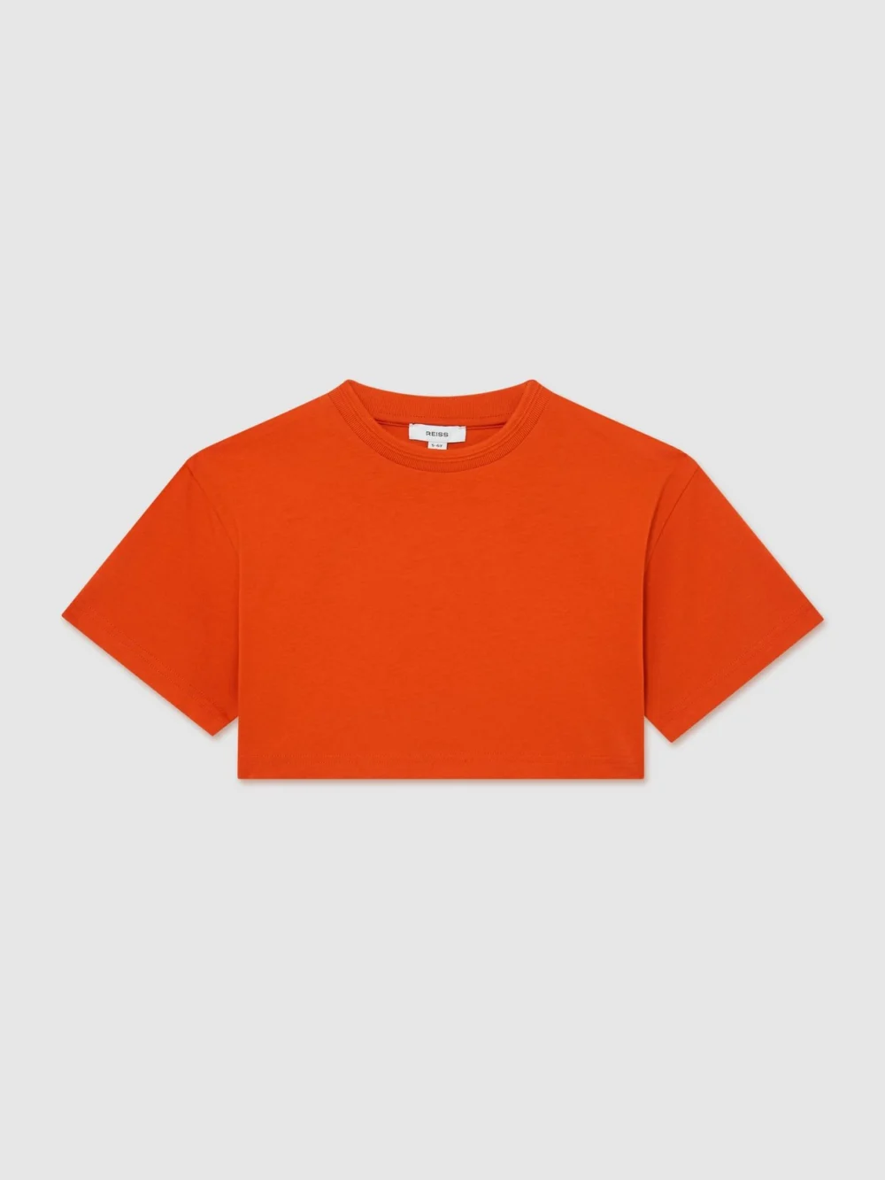 Reiss Orange 3-9 yrs Cotton Relaxed Cropped T-shirt, view 5
