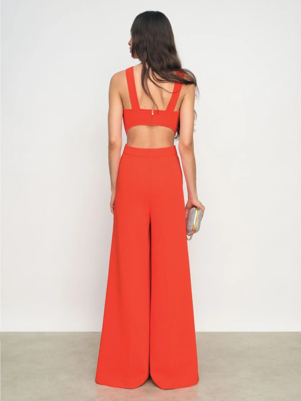 Reiss Orange Wide-leg Cut-out Jumpsuit, view 4