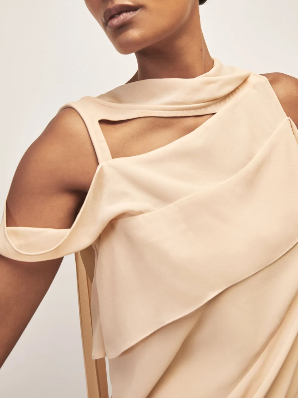 Reiss Pale Pink | Royal Ballet Panel Shift Dress, view 3