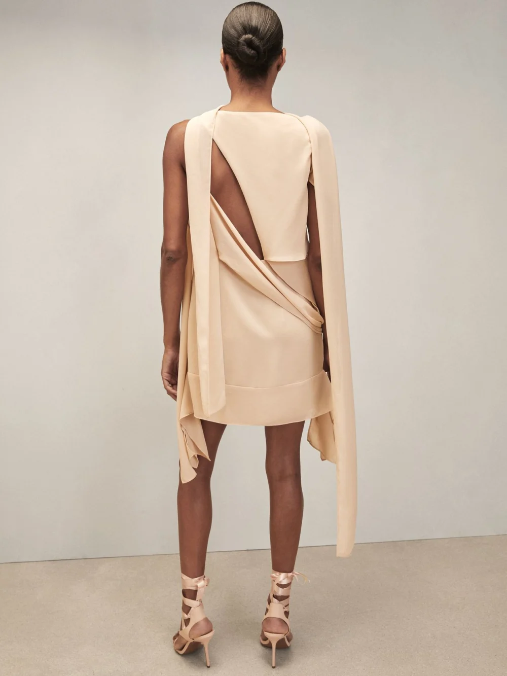 Reiss Pale Pink | Royal Ballet Panel Shift Dress, view 4