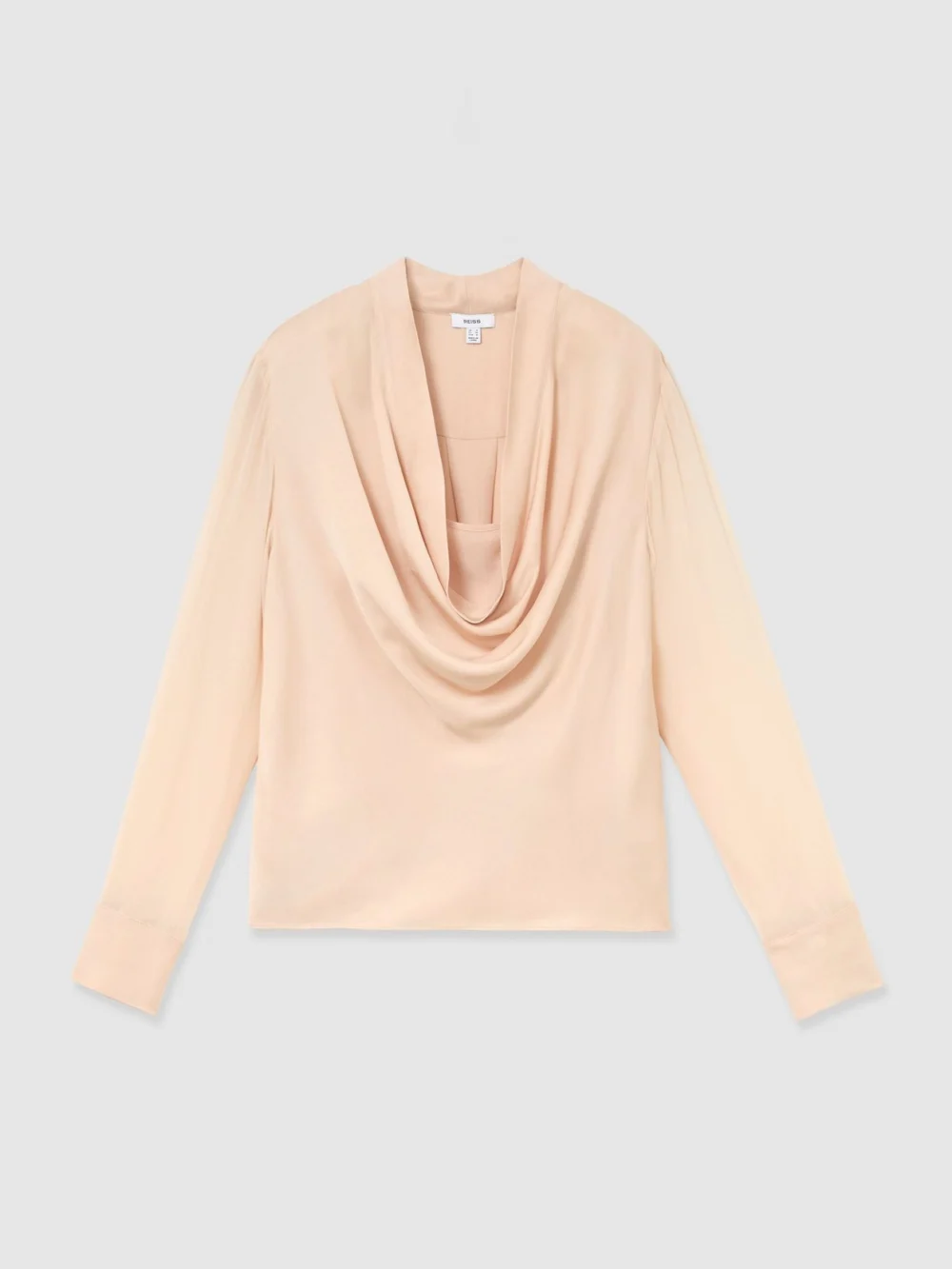 Reiss Peach Orange Blouse, view 2