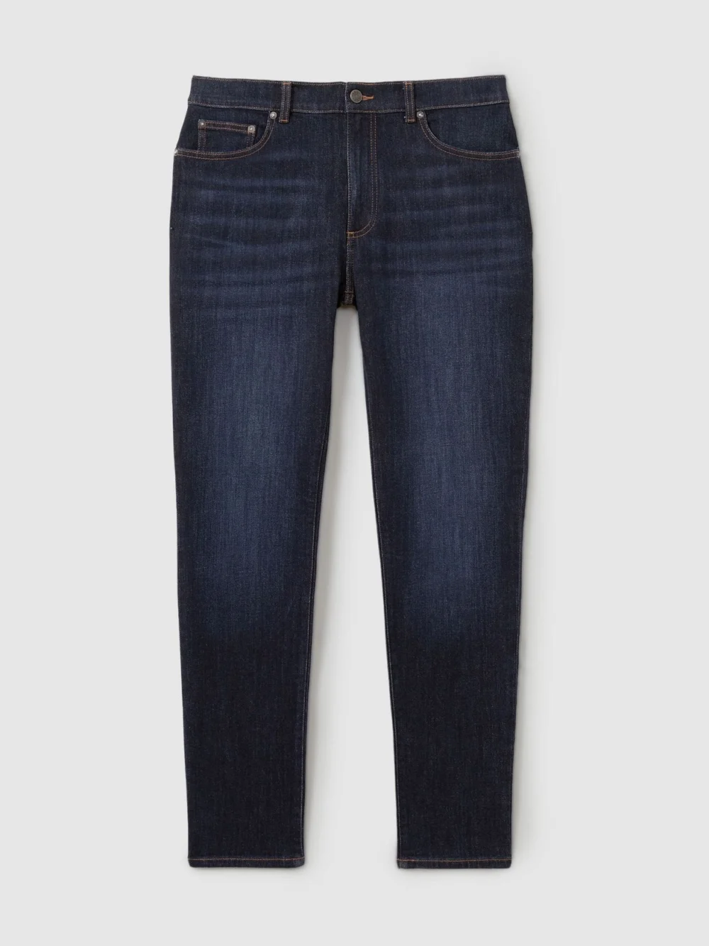 Reiss Picton Indigo Blue Wash Cotton-blend Slim-fit Jeans, 28L, view 2