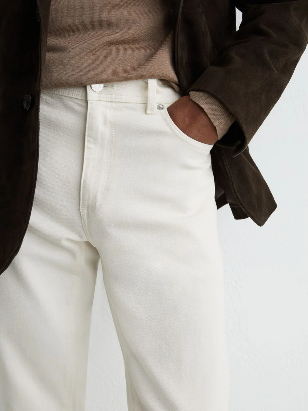 Reiss Picton Jeans Cotton Plain, view 4