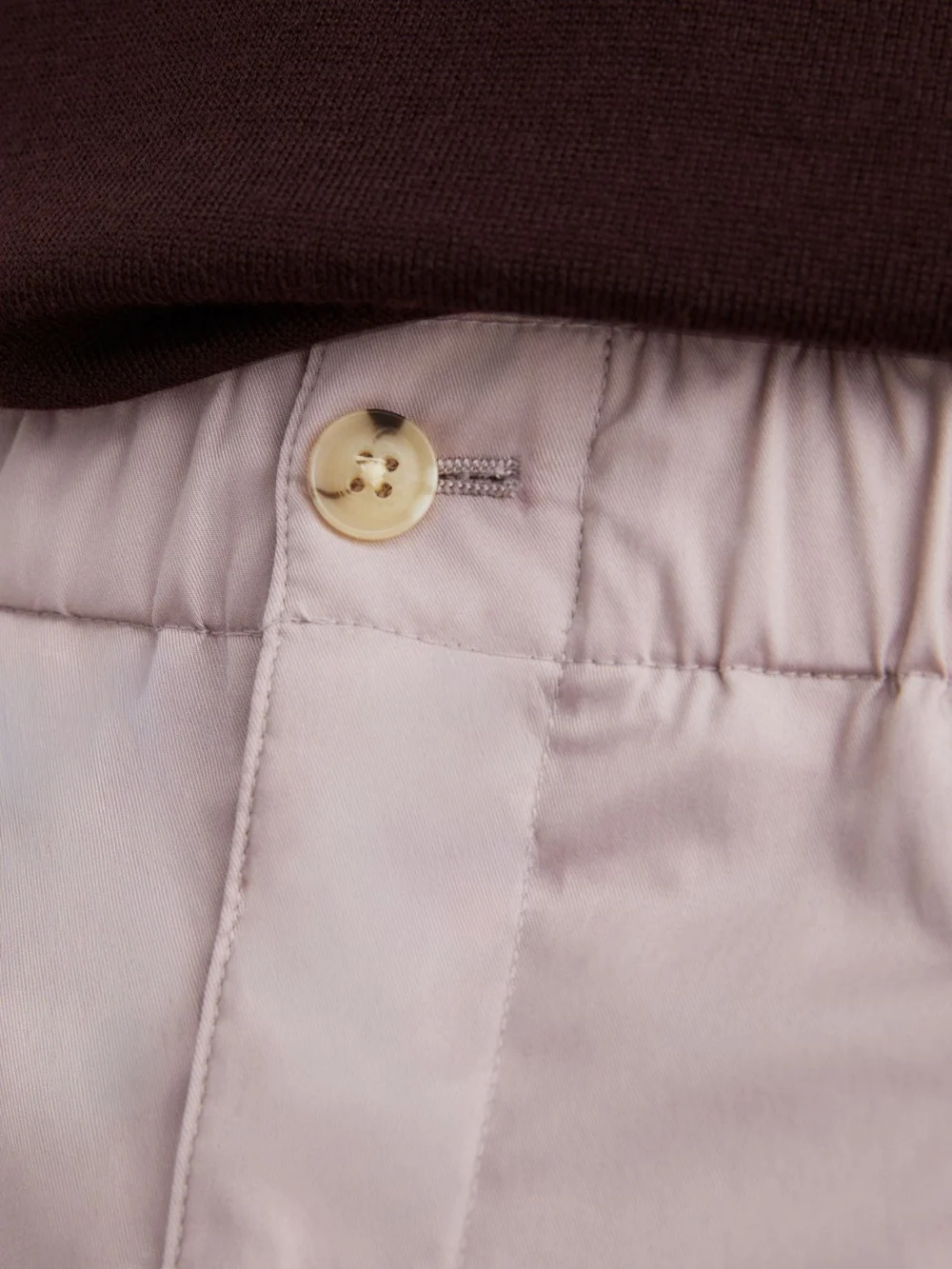 Reiss Pink Cotton-blend Lightweight Tapered Trousers, view 4