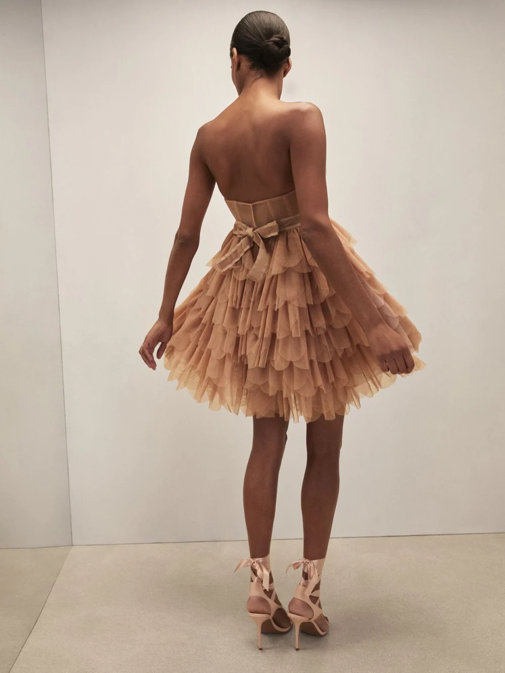 Reiss Pink Royal Ballet Tulle Mini Dress, view 4