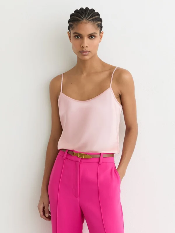 Reiss Pink Silk Cami Top