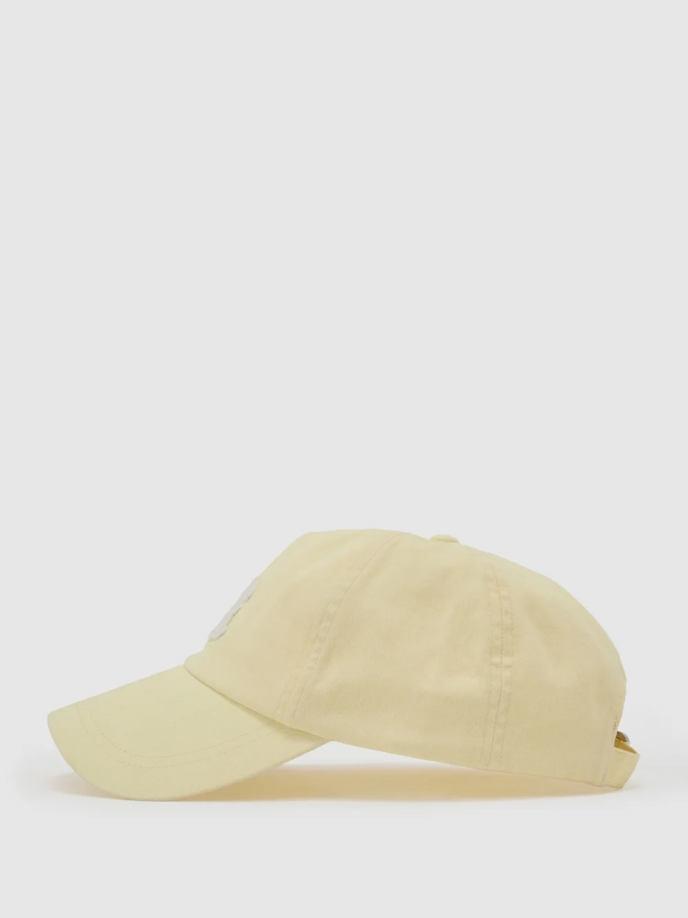 Reiss Powder Yellow Monogram-embroidered Baseball Cap,, view 3