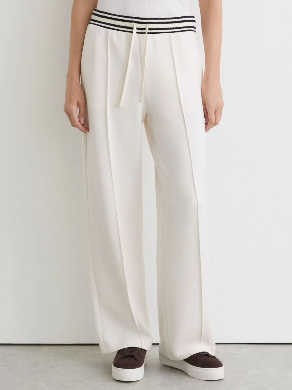 Reiss Premium Interlock Stripe-waist Joggers, view 4