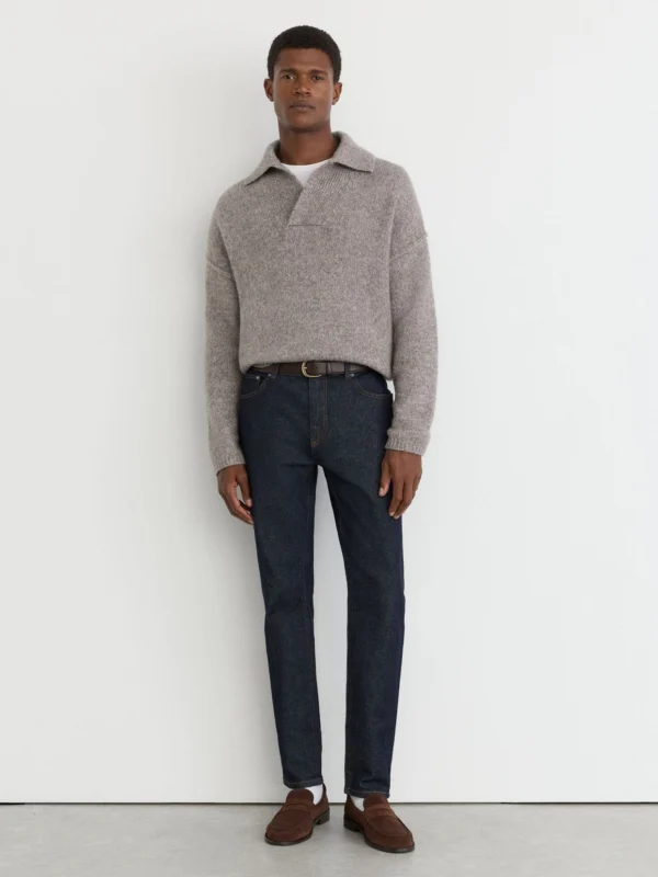 Reiss Raw Indigo Cotton-blend Slim-fit Jeans