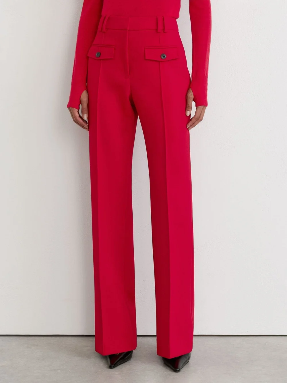 Reiss Red Trousers, view 3