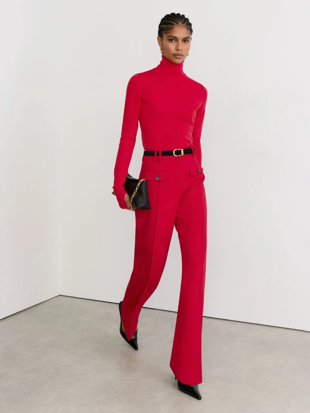 Reiss Red Trousers, view 5