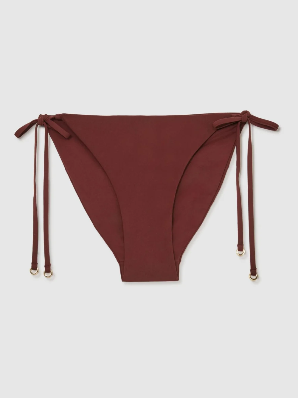 Reiss Rhubarb Red Side-tie Low-rise Bikini Bottoms, view 2