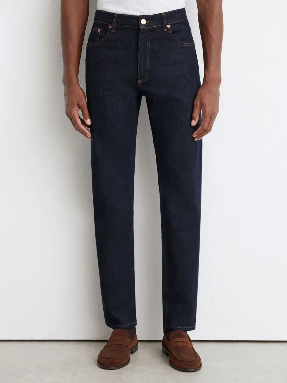 Reiss Rinse Wash Comfort-stretch Slim-fit Jeans, view 3