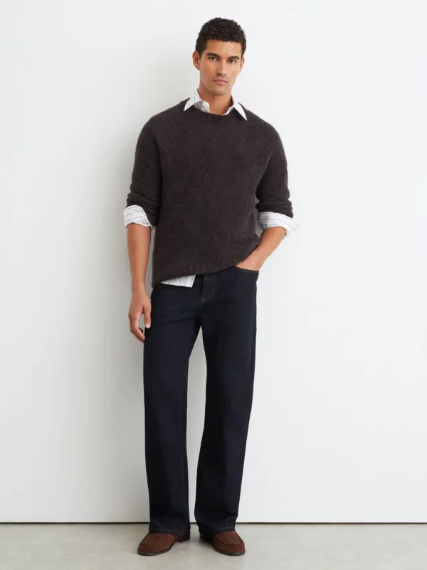 Reiss Rinse Wash Relaxed Flared-leg Jeans