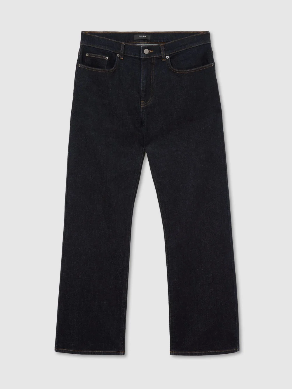 Reiss Rinse Wash Relaxed Flared-leg Jeans, view 2