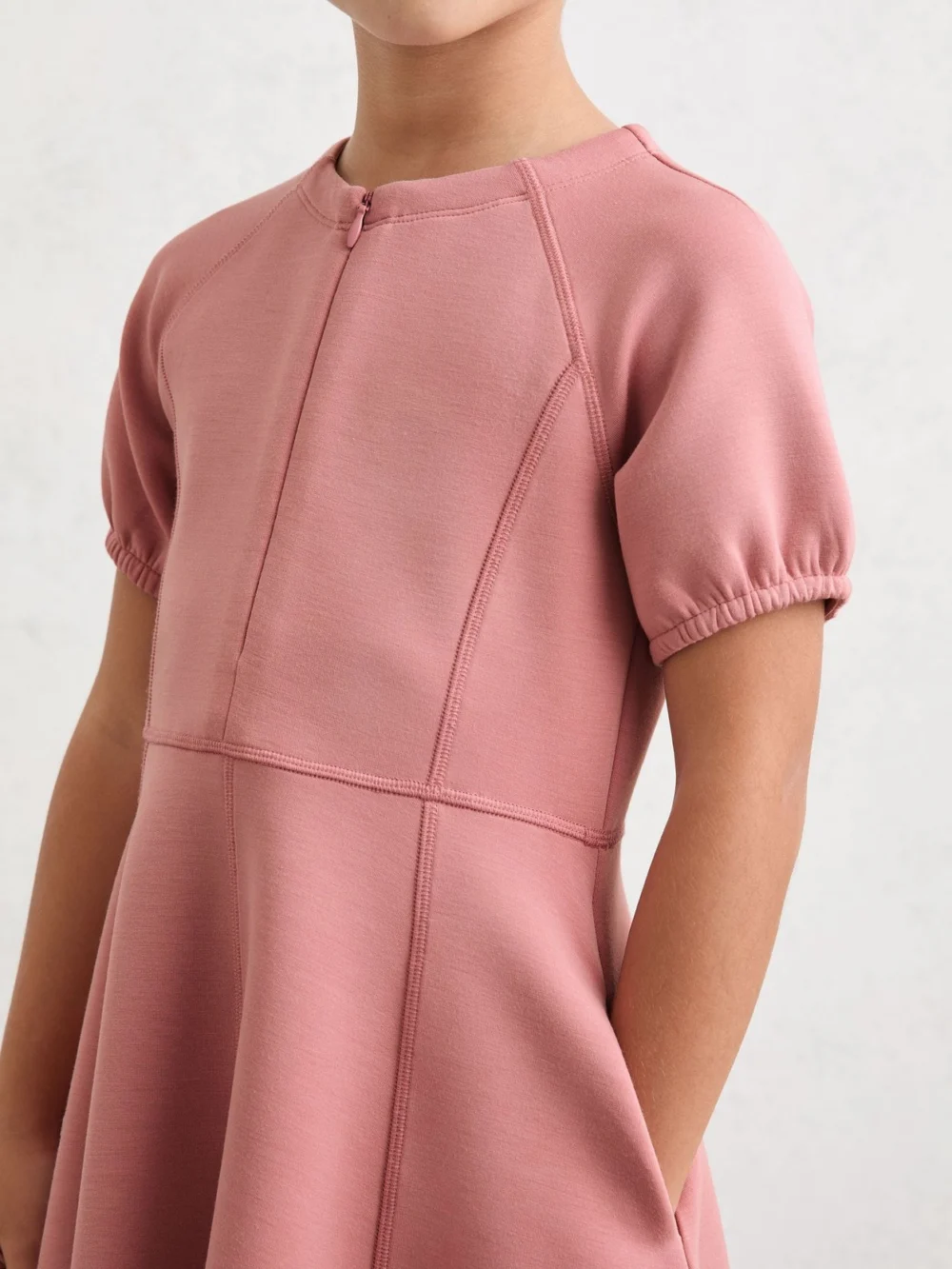 Reiss Rose 9-13 yrs Premium Interlock-jersey Dress, view 4