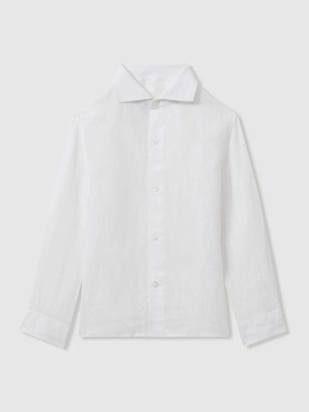 Reiss Ruban Shirt Linen Marl Texture, view 2