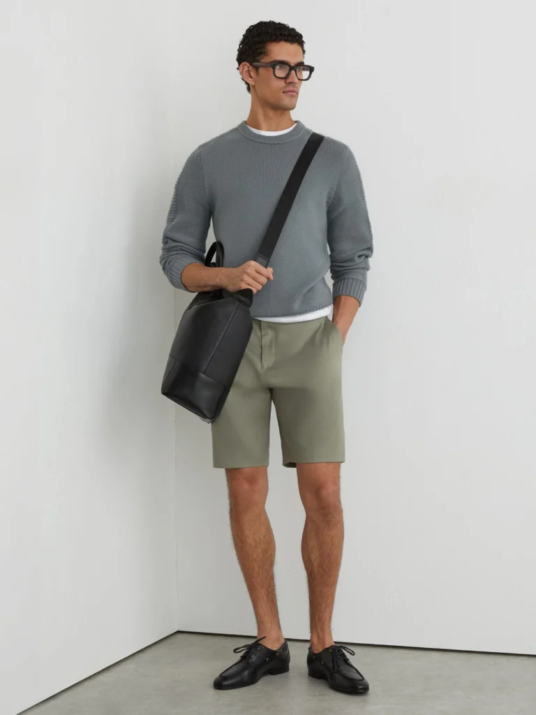 Reiss Sage Cantwell Cotton-blend Side-adjusters