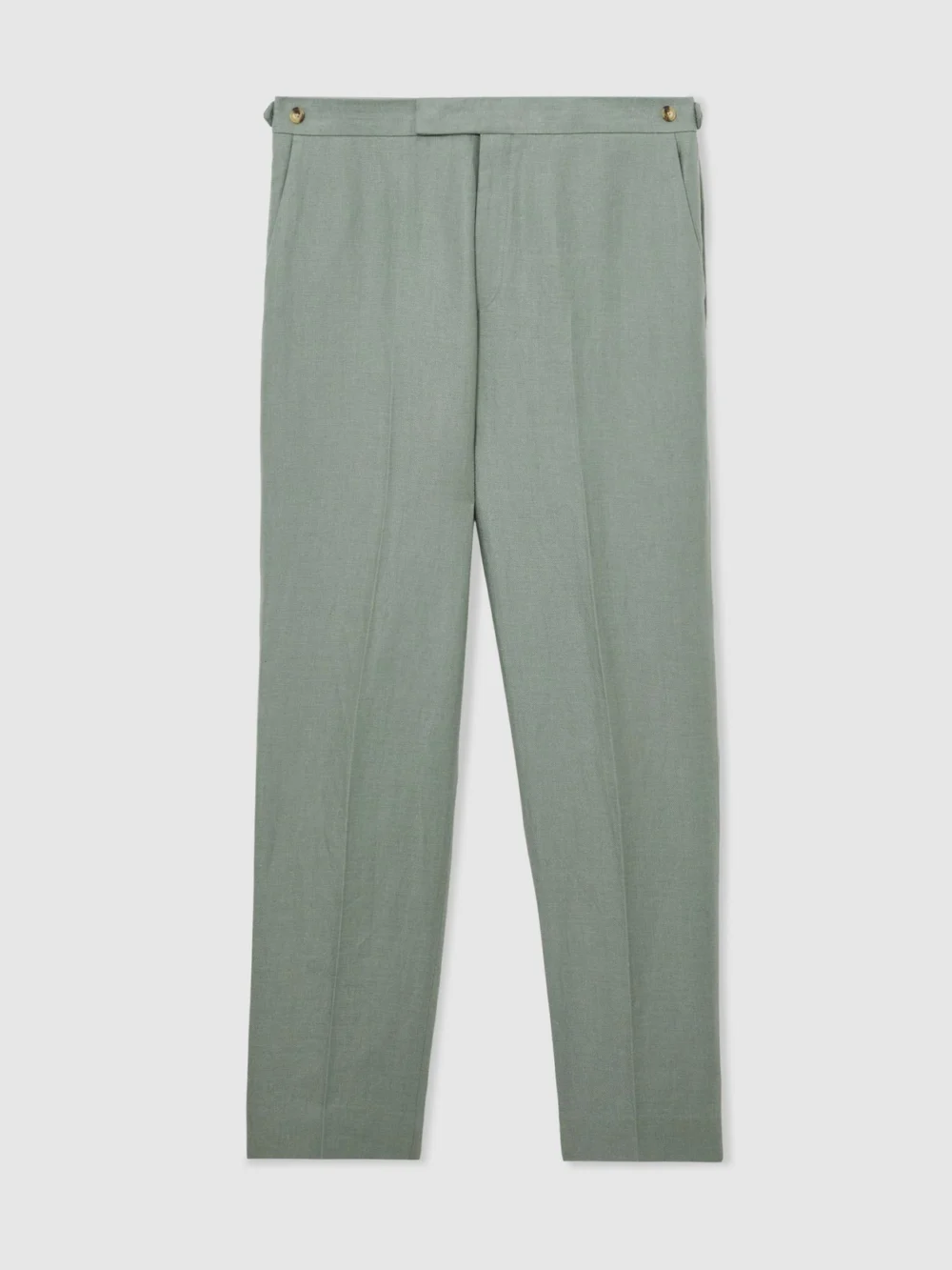 Reiss Sage Tailored Fit Linen-twill Tailored-fit Suit Trousers, view 2