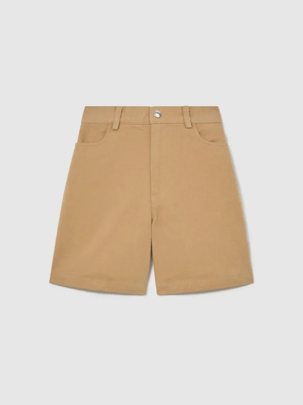 Reiss Sand 3-9 yrs Cotton Twill Bermuda Shorts
