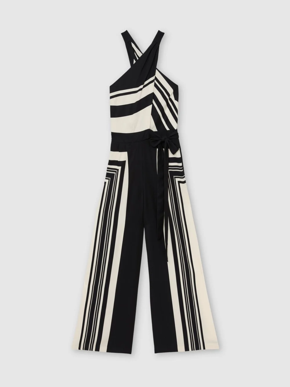 Reiss Scarf-print Belted Wide-leg Jumpsuit, view 2