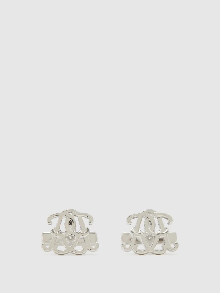 Reiss Silver Monogram Cufflinks,