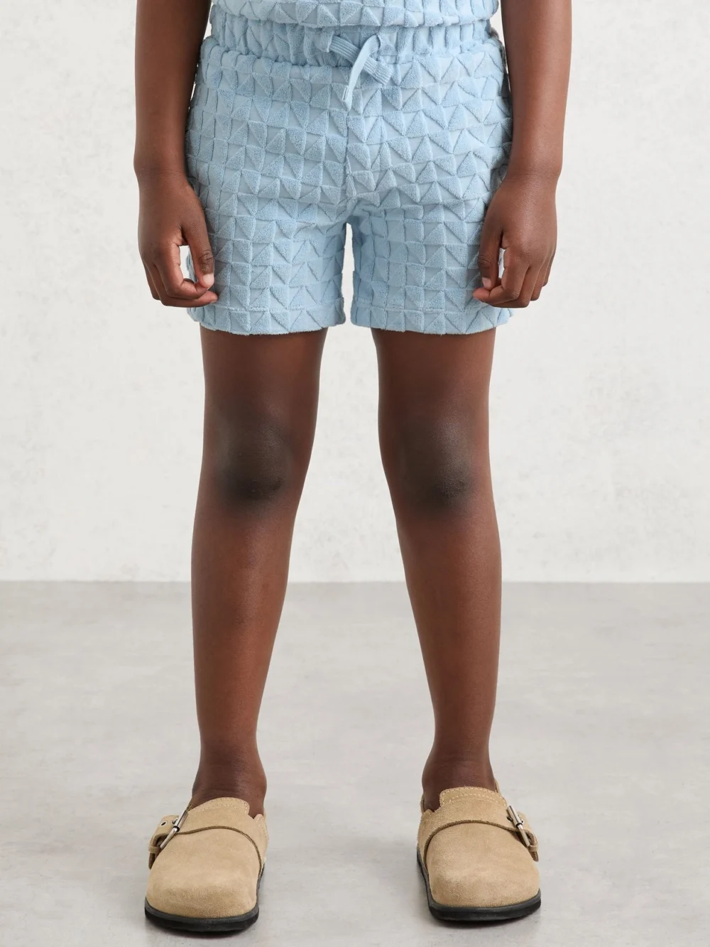 Reiss Soft Blue 9-13 yrs Textured Towelling Shorts