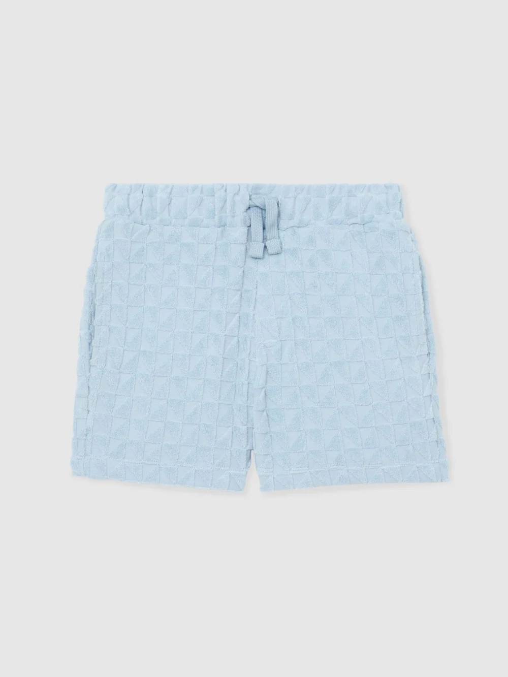 Reiss Soft Blue 9-13 yrs Textured Towelling Shorts, view 2