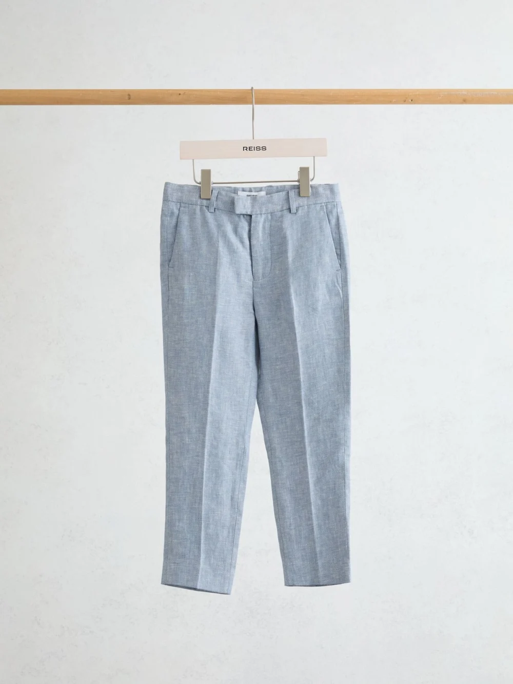 Reiss Soft Blue Atlantic 3-9 yrs Linenailored-fitrousers, view 2