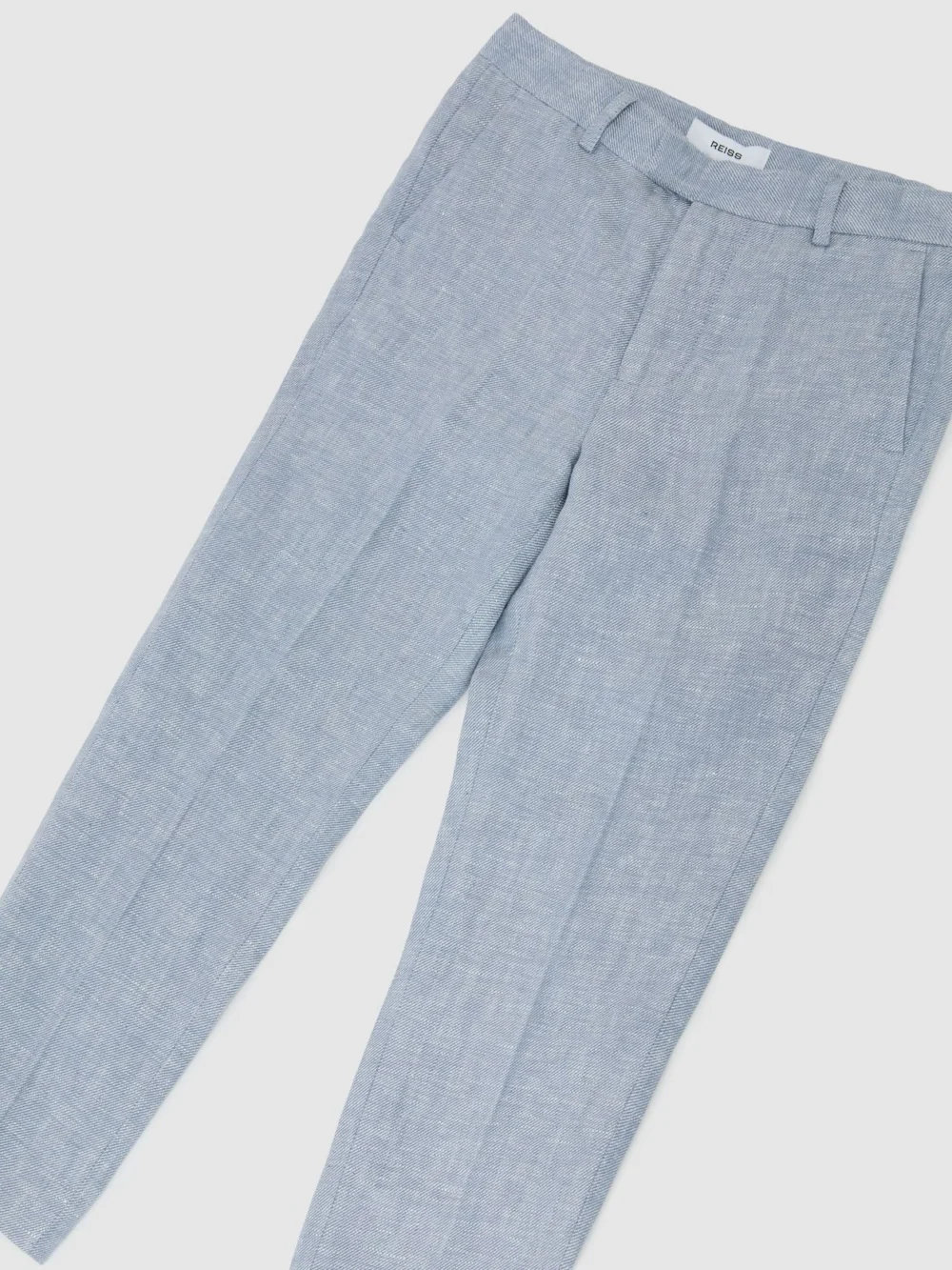 Reiss Soft Blue Atlantic 3-9 yrs Linenailored-fitrousers, view 3